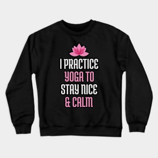 Yoga Lover Yoga Girl Zen Meditate Crewneck Sweatshirt